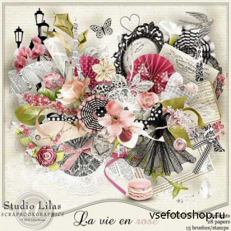 Винтажный скрап-комплект - La Vie En Rose