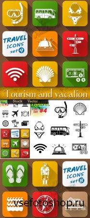 Коллекция иконок – Туризм и летний отдых