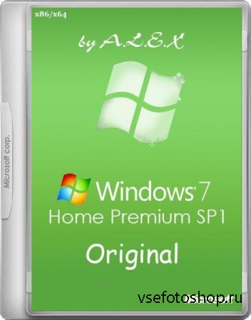 Windows 7 Home Premium SP1 x86/x64 Original by -A.L.E.X.- 09.2015 (2015/RUS ...