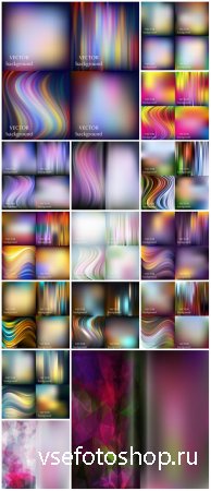 Abstract colorful blurred smooth vector backgrounds network