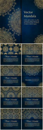 Cards and invitations with mandala pattern