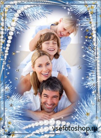Новогодняя рамка для фотошопа – Семейные ценности