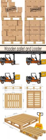 Wooden pallet and Loader