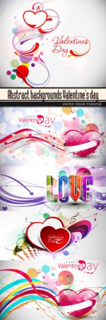 Abstract backgrounds Valentine's day