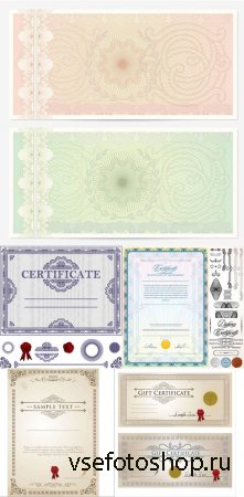 Сертификаты и дипломы - eps files