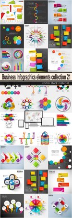 Business Infographics elements collection 21