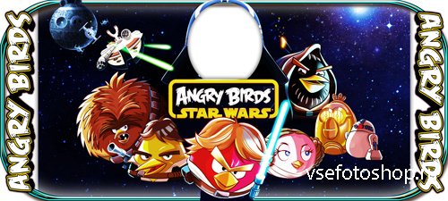 Наклейка на кружку - Angry-Birds
