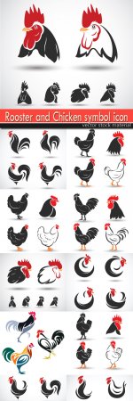 Rooster and Chicken symbol icon