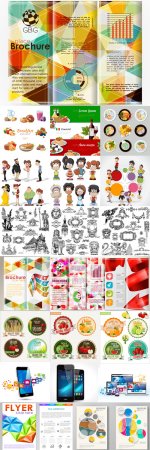 Mix collection vector illustrations Design element 10