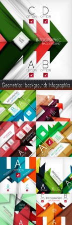 Geometrical backgrounds Infographics