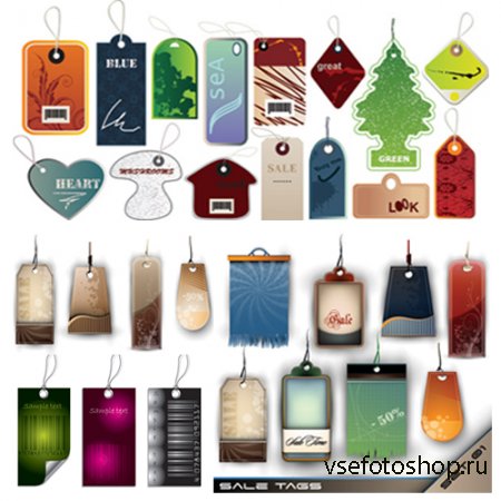        | Labels and Sale Tags Set in  ...