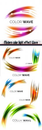 Modern color light effect Wave backgrounds