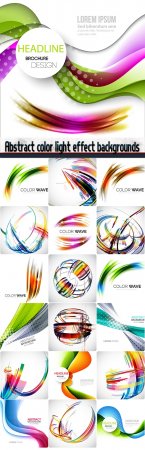 Abstract color light effect backgrounds
