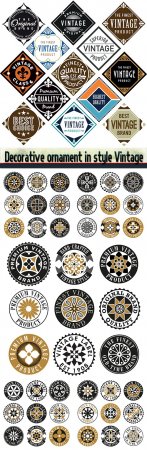 Decorative ornament in style Vintage