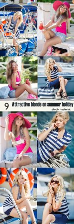 Attractive blonde on summer holiday