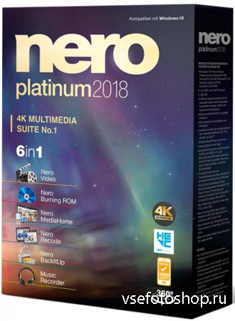 Nero Platinum 2018 Suite 19.0.07300 Full RePack + Content Pack