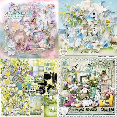  Scrap set - Pastel Easter / Eggs'tra Cute Easter / Easter Day / Spring Festivities