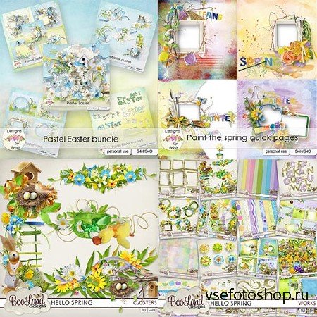 Scrap set - Hello Spring / Pastel Easter / Paint The Spring
