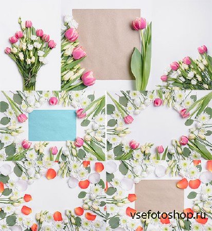      -  / Bouquets of roses and tulips - Clipar ...