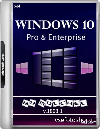 Windows 10 Pro/Enterprise v1803.1 x64 by molchel (RUS/2018)