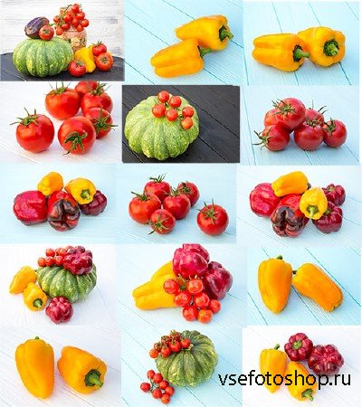  - , ,  -  / Vegetables - tomatoes, pepper, pum ...