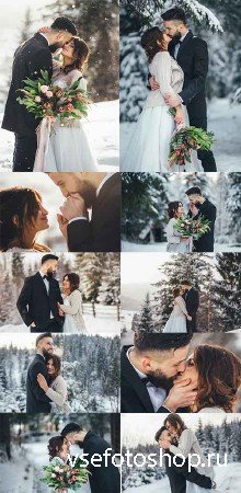   -  / Winter Wedding - Clipart