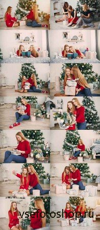 Новогодние девушки - Клипарт / Christmas Girls - Clipart