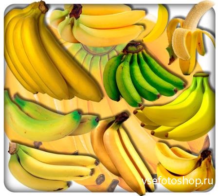Клипарты для фотошопа - Африканские бананы
