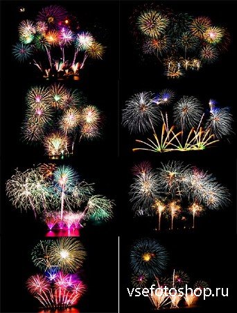   -   / Beautiful fireworks - Raster Graphics